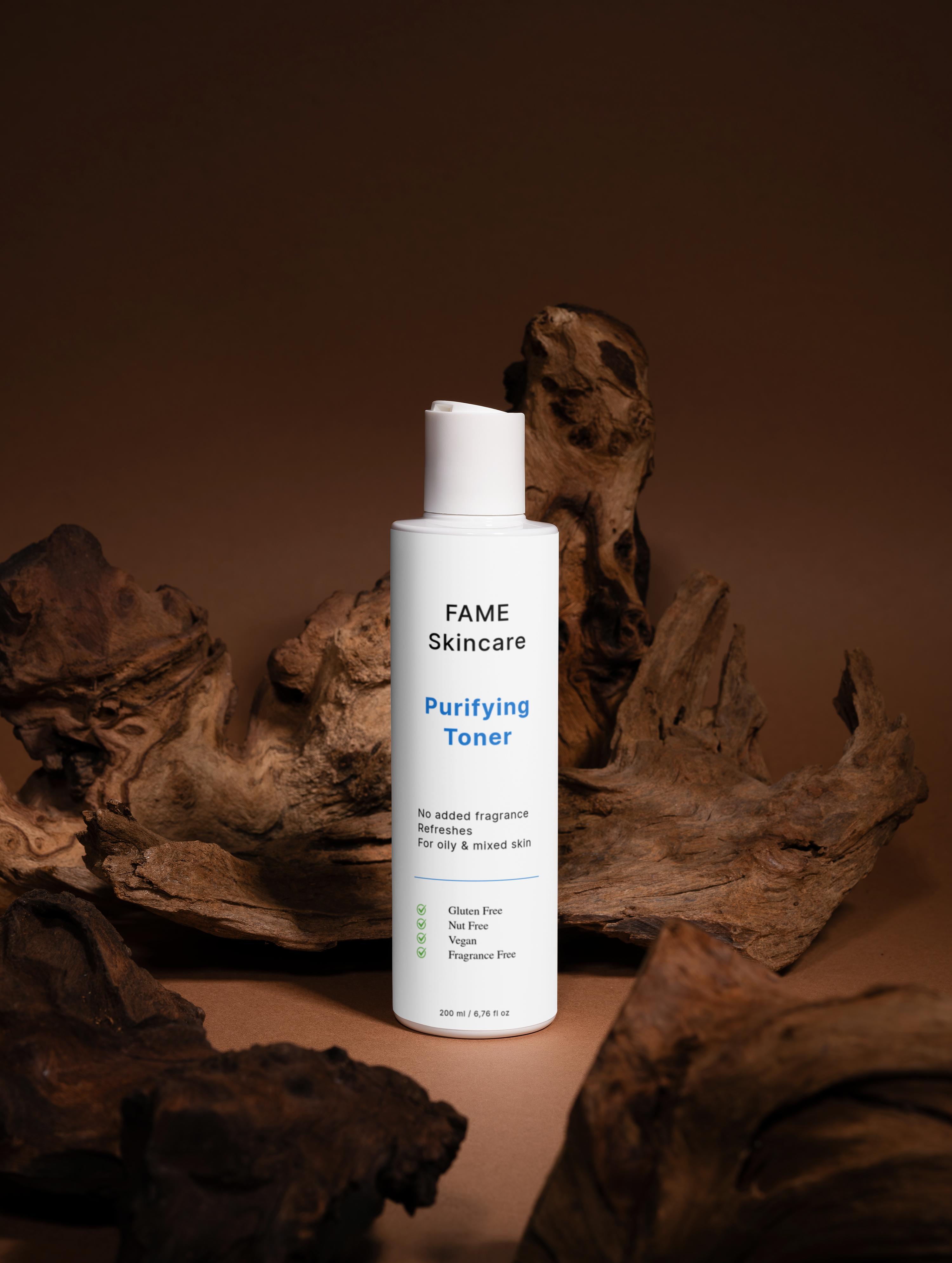 Fameskin Purifying Toner – Fragrance Free Toner voor Vette & Gemengde Huid (200 ml)