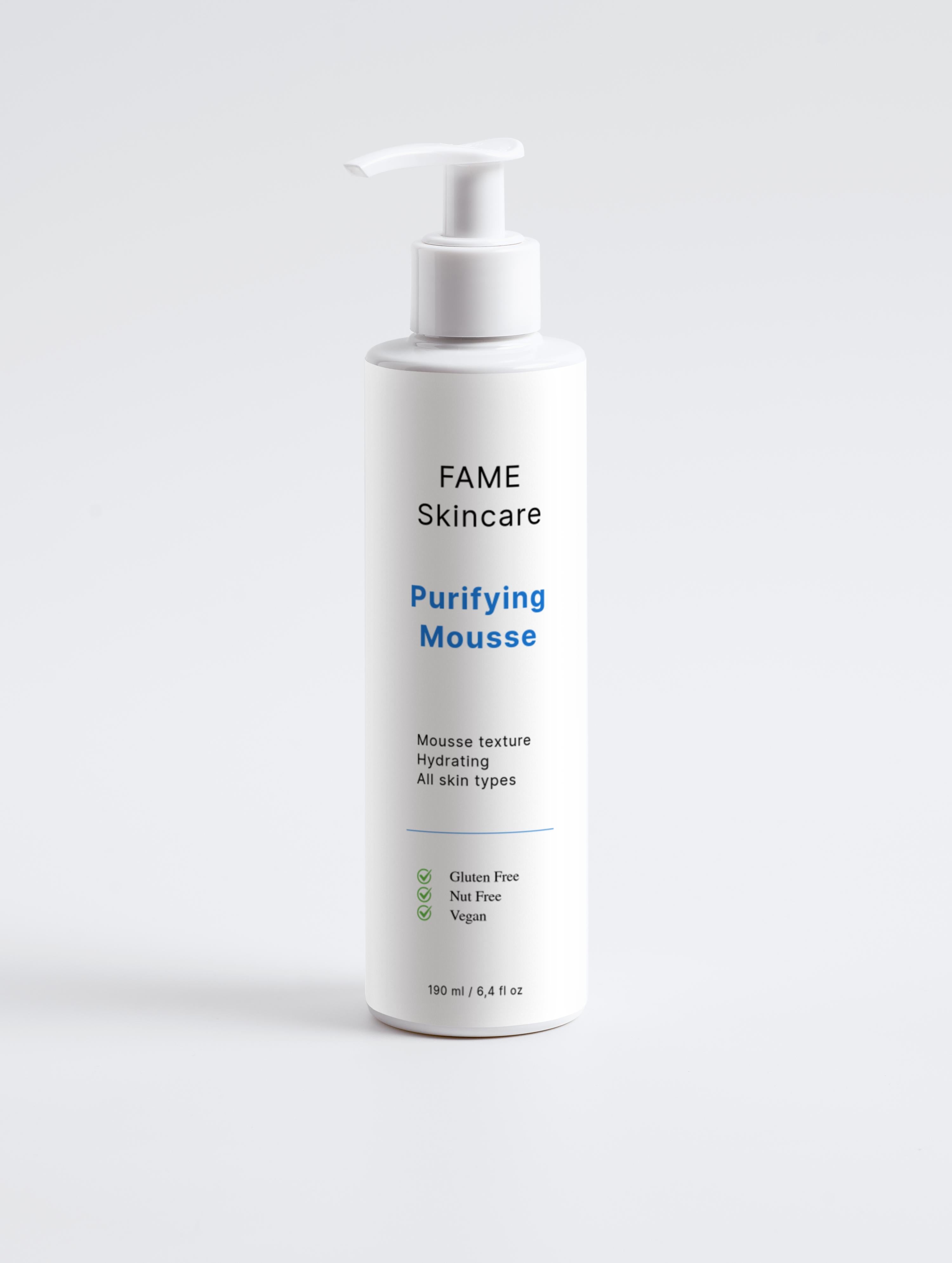 Fameskin Purifying Mousse Cleanser – Hydraterende Reinigingsmousse voor Alle Huidtypes (190 ml)